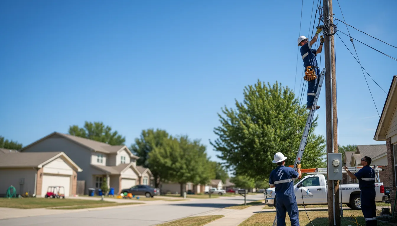 Residential electrician providing installation services in Buckner, AR
